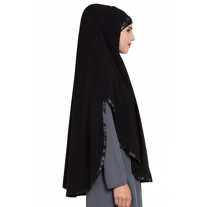 instant hijab black